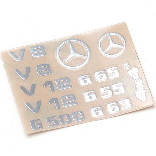 하비몬[#TRC/302516] G500 Metal Logo for TRC Benz G-Class Hard Body[상품코드]TEAM RAFFEE