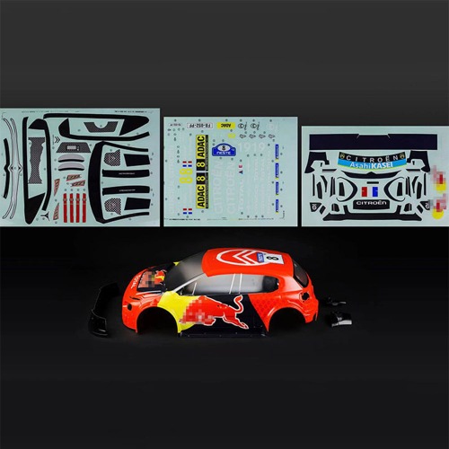 하비몬[#E8400] 1/7 KM WRC Citroen C3 Rally Painted Body Shell (Red Bull)[상품코드]KING MOTOR (TRACTION HOBBY)