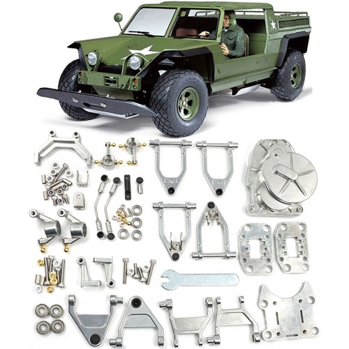 하비몬[■세트할인-10%: #TA58004｜RCC-TA65311] 1/12 XR311 Combat Suport Vehicle 2WD Kit (타미야 XR311) w/Front and Rear Metal Kit[상품코드]-