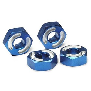 하비몬[#AX4954X] [4개입] Aluminum 14mm Hex Wheel Hubs w/2.5x10mm Axle Pins (Blue)[상품코드]TRAXXAS