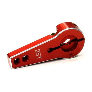 하비몬[#C23941RED] Billet Machined Alloy Servo Horn 25T for Futaba Servo (r=20, 24mm) (Red)[상품코드]INTEGY