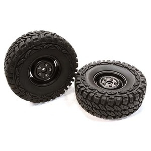 하비몬[#C26376BLACK] [2세트 반대분] Composite 4L Type 1.9&quot; Wheel &amp; Tire for 1/10 Scale Crawler (Black)[상품코드]INTEGY