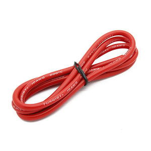 하비몬[#171000712-0 (78180)] High Quality 10AWG Silicone Wire 1m (Red)[상품코드]TURNIGY