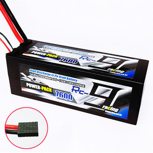 하비몬14.8V 7600mAh 75-150C 4S Hard Case Lipo Battery (TRX잭)[상품코드]RC9