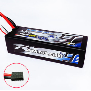 하비몬11.1V 7600mAh 60-120C 3S Hard Case Lipo Battery (TRX잭)[상품코드]RC9