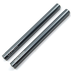 하비몬[#YA-0436] [2개입] Threaded Aluminum Link Pipe 6x75mm GunMetal[상품코드]YEAH RACING