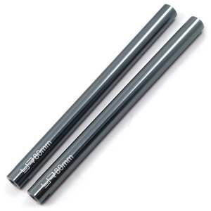 하비몬[#YA-0437] [2개입] Threaded Aluminum Link Pipe 6x80mm GunMetal[상품코드]YEAH RACING