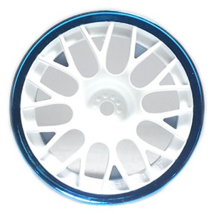 하비몬[#TA84240] MN Mesh Wheel White &amp; Blue Rim/+2[상품코드]TAMIYA