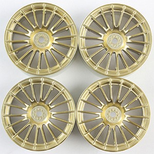 하비몬[#TA84153] Med Narrow 18-Spoke Wheels - Gold / 0[상품코드]TAMIYA