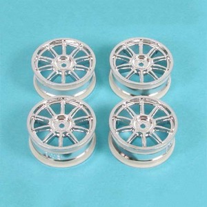 하비몬[#TA53860] RC 10 Spoke Metal Plated Wheel - 4pcs (24mm Offset 0)[상품코드]TAMIYA