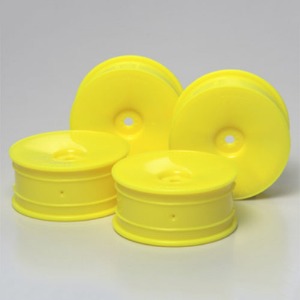 하비몬[#TA49421] Fluorescent Yellow Medium Narrow dish Wheels[상품코드]TAMIYA