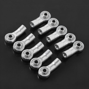 하비몬[선주문필수] [#Z-S1653] [10개입] M3 Bent Short Aluminum Rod Ends (Silver) (볼 M3｜로드 M3｜길이 22mm)[상품코드]RC4WD