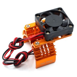 하비몬[단종] [#YA-0409OR] Aluminum 540 Motor Heat Sink w/Cooling Fan (Orange) (트랙션하비 파운더)[상품코드]YEAH RACING