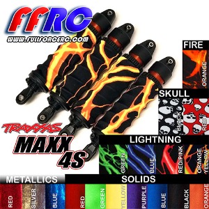 하비몬[#MAX018LBLU] [4개입] Traxxas 1/10 Maxx Shock Boots (Lightning Blue)[상품코드]FULL FORCE RC