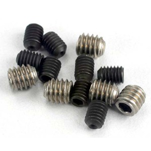 하비몬[#AX1548] [12개입] Set Screws : M3x4mm (8) &amp; M4x4mm (Stainless) (4)[상품코드]TRAXXAS