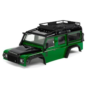 하비몬[#AX8011G] TRX-4 Land Rover Defender Pre-Painted Body w/Exocage (Green)[상품코드]TRAXXAS