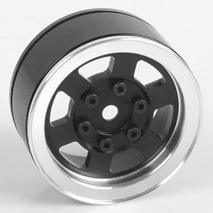 하비몬[#VVV-C0807] [낱개 1개입] Six-Spoke 1.55&quot; Single Internal Beadlock Wheel (Black)[상품코드]CCHAND