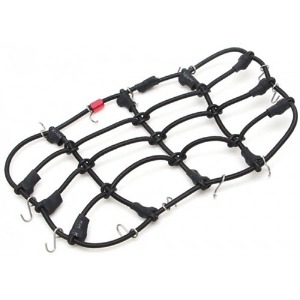 하비몬[#TRC/302308SBK] Scale Accessories Elastic Luggage Net with Hooks 15x9cm for RC Crawler &amp; Truck (Black)[상품코드]TEAM RAFFEE