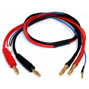 하비몬[#BM0015] [2셀 골드커넥터 충전잭 4mm → 5mm] Charging Lead - Bullet Connector 4mm to 5mm w/2S XH Balancer Cable 30cm/14AWG[상품코드]BEST-RCMODEL