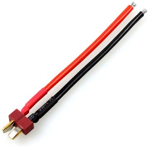 하비몬[BM0019] (피그 테일｜커넥터 + 케이블｜길이 10cm) Pigtail - Deans Male Cable 14AWG Silicone Wire[상품코드]BEST-RCMODEL