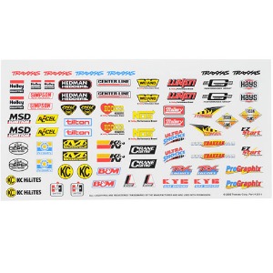 하비몬[#AX2514] Racing Sponsors Decal Sheet[상품코드]TRAXXAS