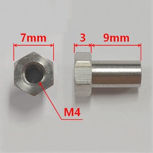 하비몬[#TRX4010/12/N-OC] [4개] Stainless Steel Hex Socket Screw - M4 x 9mm Barrel Nut (for #TRX4010/12MM)[상품코드]GPM