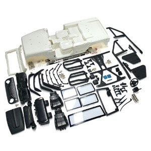 하비몬[#XS-59887] Jeep Hard Body Front Tube Doors Kit 313mm (Parts A) for Axial SCX10 RC4WD TF2 White[상품코드]XTRA SPEED