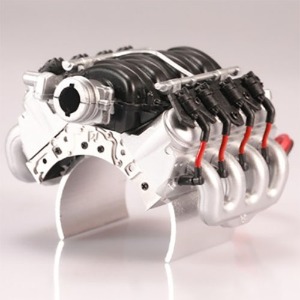 하비몬[#TRX4ZSP56C-S] V8 LS3 Engine Radiator for TRX-4 Defender (Silver) (조립｜도색완료)[상품코드]GPM