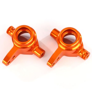 하비몬[#AX6837A] Steering Blocks, 6061-T6 Aluminum (Orange-Anodized), Left &amp; Right[상품코드]TRAXXAS