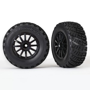 하비몬[#AX7473T] [2개입] Traxxas Rally Pre-Mounted Tires w/Rally Wheels (Black)[상품코드]TRAXXAS