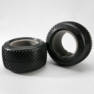 하비몬[#AX5375] Response Pro 3.8&quot; Tires with race-tuned foam inserts (soft-compound, narrow profile, short knobby design) (2)[상품코드]TRAXXAS