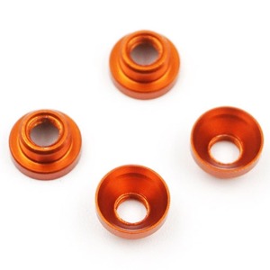 하비몬[#YA-0577OR] [4개입] Aluminum Servo Washer M3 Thread (Orange)[상품코드]YEAH RACING