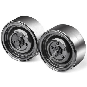 하비몬[#GRC/GAX0130CB] [2개입] 1.9&quot; Metal Classic Beadlock Wheels #Series I (Black)[상품코드]GRC