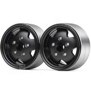 하비몬[#GRC/GAX0138RB] [2개입] 1.9 Metal Beadlock Wheel (Black) (for TRX-4 Defender &amp; TRC Rover SUV First Gen)[상품코드]GRC