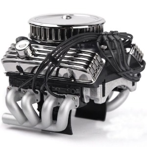 하비몬[#GRC/GAX0142A] 1/10 Vintage V8 Scale Engine w/ Radiator Motor Cooling Fan Air Filter (for TRX-4 with GRC/GAX0033 &amp; GAX0033S)[상품코드]-