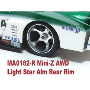 하비몬[#MA0182R15] MA010 Light Star Alm Rear Rim +1.5 (1 pair)[상품코드]PN RACING