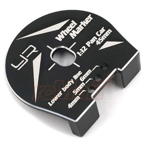 하비몬[#YT-0204BK] Aluminum Wheel Well Marker for 1:12 RC Car Black[상품코드]YEAH RACING