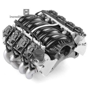 하비몬[선주문필수] [#GRC/G153S] LS7 Simulated V8 Engine/ Motor Heat Sink Cooling Fan for Crawler 36mm Motor Silver[상품코드]GRC