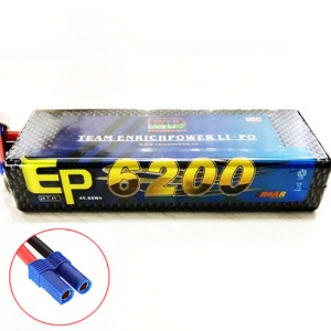 하비몬[#6200-2S-90C-EC5] 7.4V 6200mAh 90C Hard Case Lipo Battery (EC5잭)[상품코드]EP POWER
