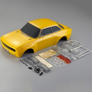 하비몬[선주문필수] [#KB48320] 1/10 Alfa Romeo 2000 GTAm Body w/Light Bucket (Yellow｜킬러바디 도색완료/미조립품)[상품코드]KILLERBODY