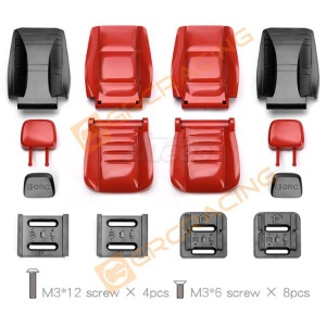하비몬[#GRC/G161CR] Simulation Cab Multi-Directional Adjustable Seat for 1/10 Crawler (Red)[상품코드]GRC