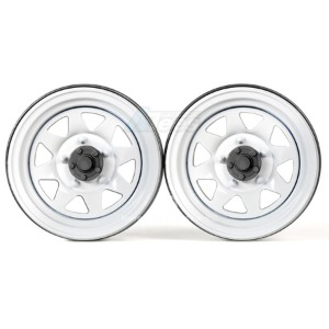 하비몬[#GRC/GAX0130GW] [2개입] 1.9&quot; Metal Classic Wheels #Series IV (White)[상품코드]GRC