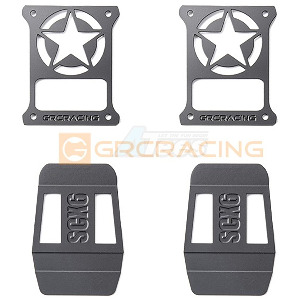 하비몬[#GRC/G173RCB] Stainless Steel Tail Light Guard Type C for SCX6 Wrangler (Black)[상품코드]GRC