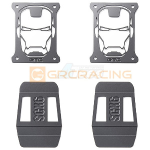 하비몬[#GRC/G173RBB] Stainless Steel Tail Light Guard Type B for SCX6 Wrangler (Black)[상품코드]GRC