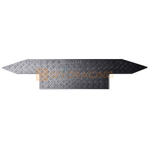 하비몬[#GRC/G173EB] Stainless Steel Front Bumper Decorative Protection Plate for SCX6 Wrangler (Black)[상품코드]GRC