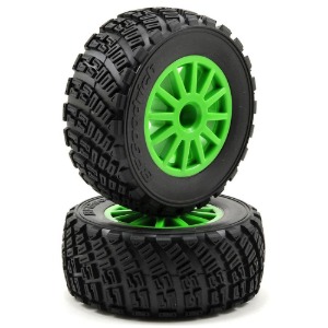 하비몬[#AX7473X] [2개입] BFGoodrich Rally Tire w/Rally Wheel (Green) (Standard)[상품코드]TRAXXAS