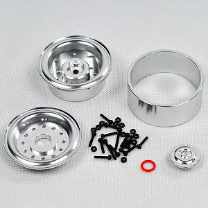 하비몬[#97400044**] 1.9 Inch Silver Aluminum Alloy Metal Wheels (Pair)[상품코드]CROSS-RC