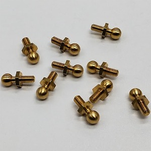 하비몬[#RCC-SW64730] [10개입] 5mm Copper Ball Stud Connector with M3x5mm Thread (타미야 #50592 대체품)[상품코드]RC CHANNEL