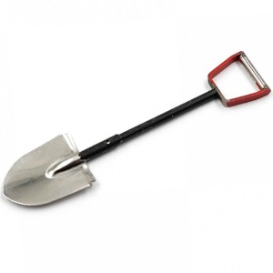 하비몬[#YA-0721SV] [1/18 미니어처: 삽｜길이 4.7cm] 1/18th and 1/16th Scale Accessory Aluminum Shovel (트랙사스 TRX-4M)[상품코드]YEAH RACING