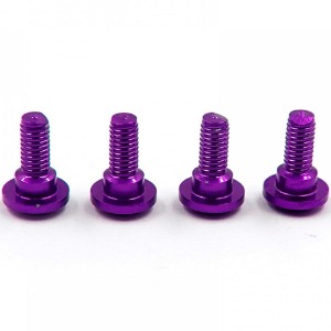 하비몬[#SDY-0325PU] [4개입｜서보 스크류] Aluminum Servo Grommet Step Screws (Purple) (규격 M3 x 길이 8.0mm/나사산 부분 6.0mm)[상품코드]SLIDELOGY